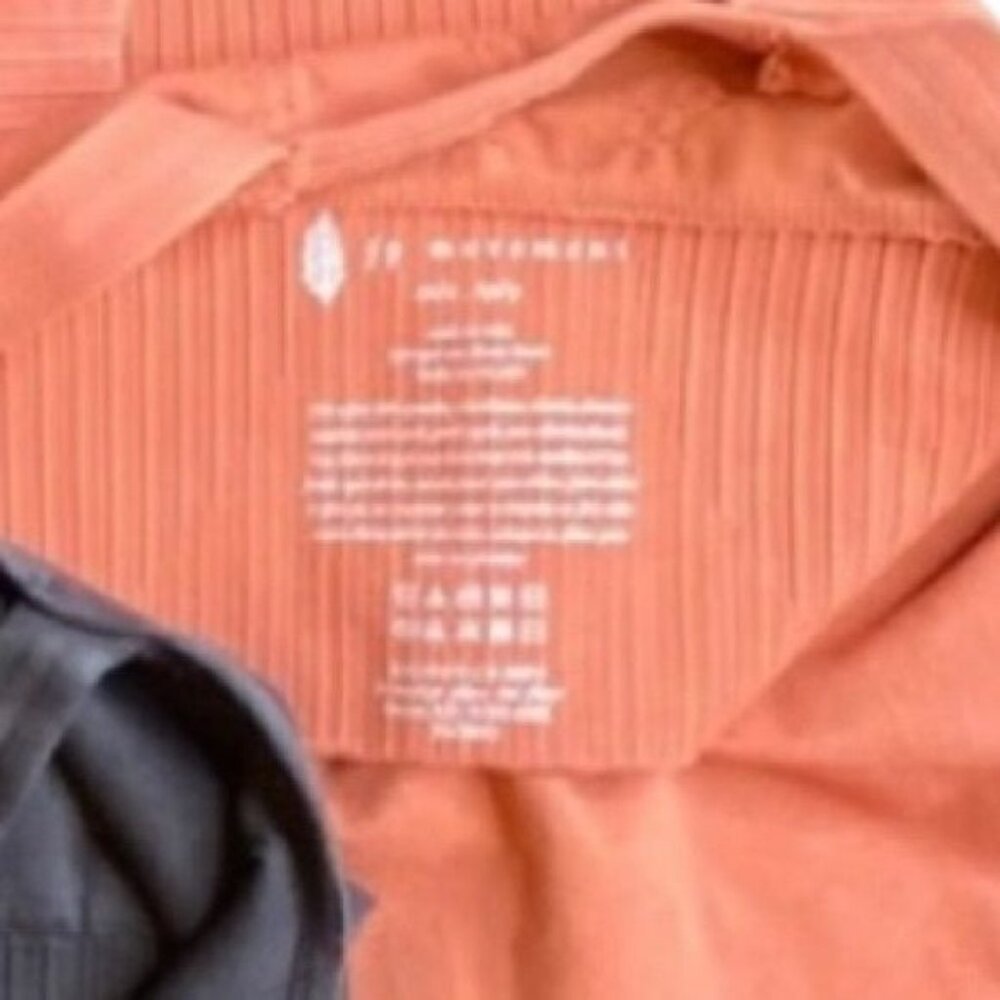 Free People Good Karma High Neck Crop Top Autumn Leaves Orange XS S - Picture 6 of 6